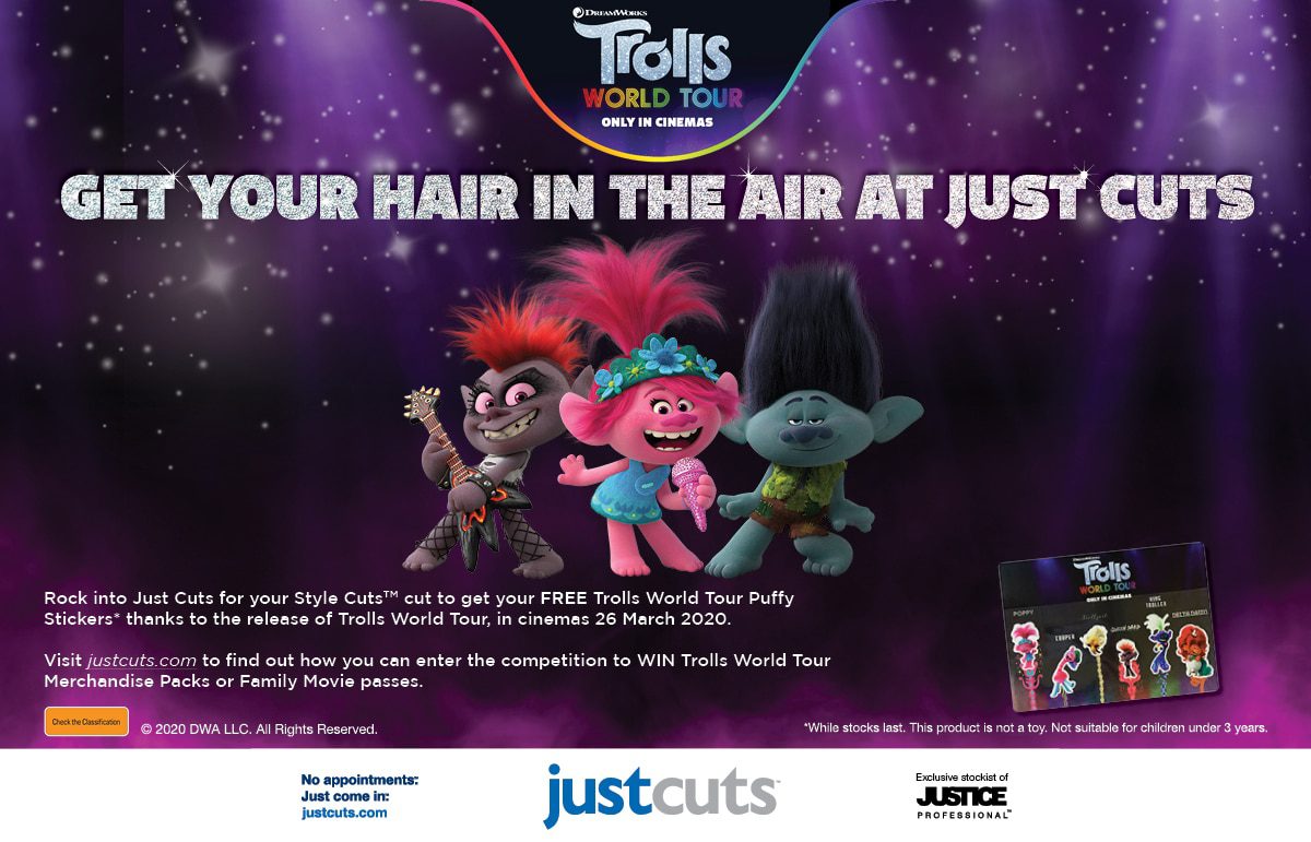 GET YOUR HAIR IN THE AIR WITH JUST CUTS