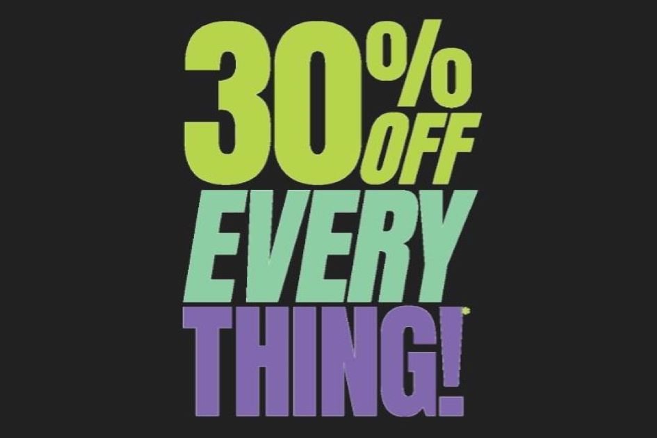 30% Off Everything At Factorie
