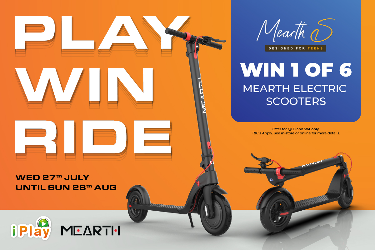 WIN 1 of 6 Mearth Electric Scooters at iPlay!