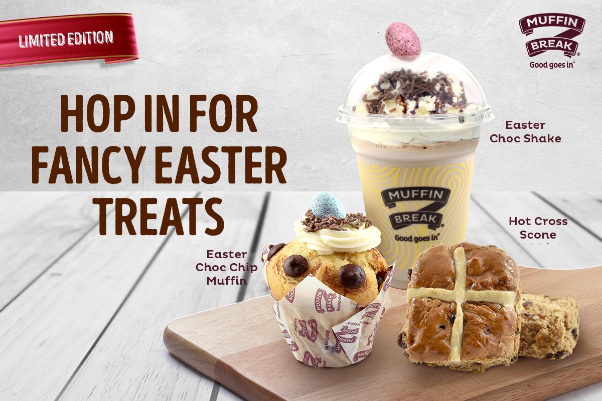 Muffin Break has an Egg-citing Easter range!