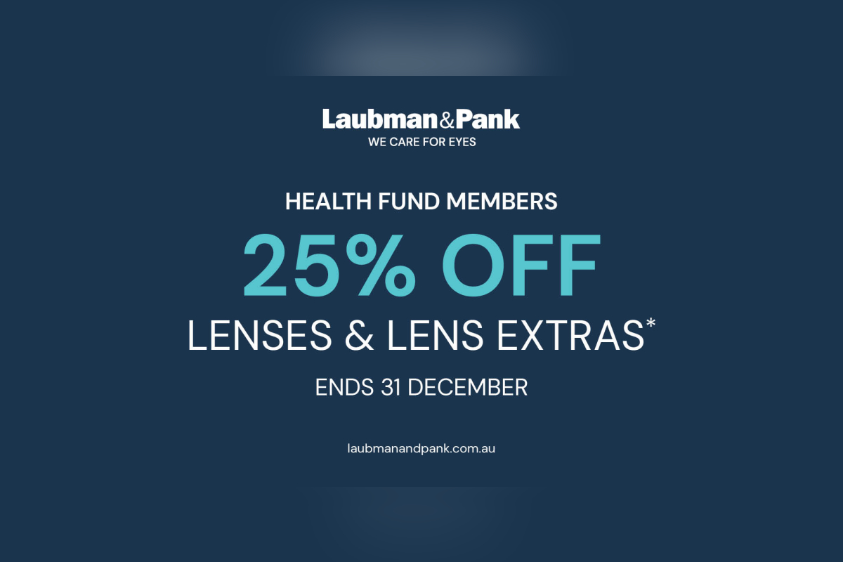 25% off Lenses & Lens Extras for Health Fund Members at Laubman & Pank
