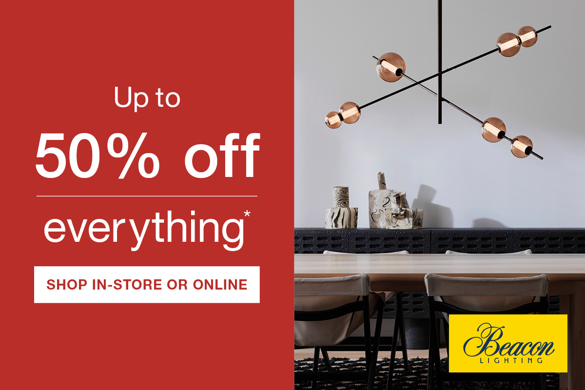 Up to 50% OFF Sale at Beacon Lighting