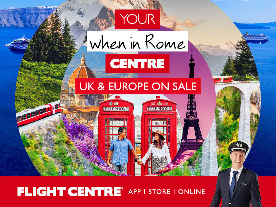 UK & Europe Sale now on at Flight Centre