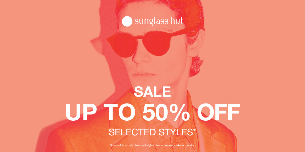 Up To 50% Off* Selected Styles