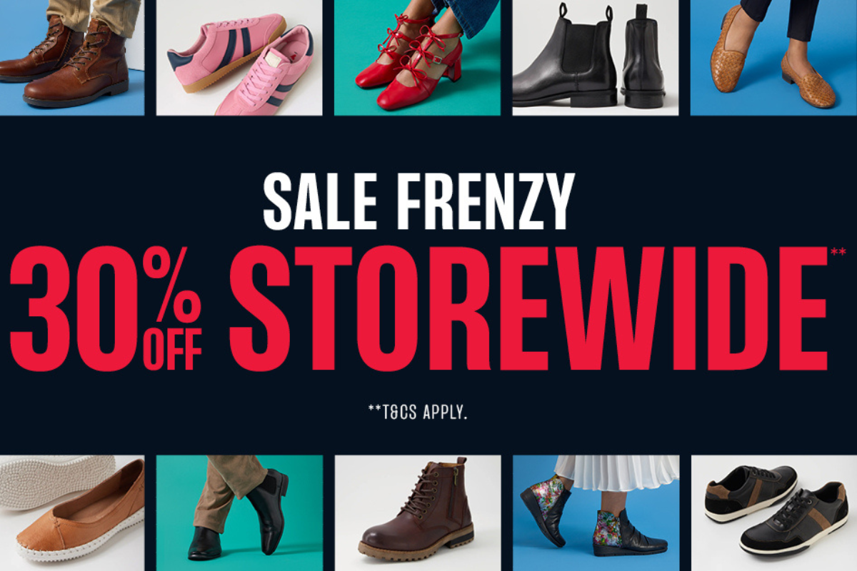 Sale Frenzy – 30% Off Storewide