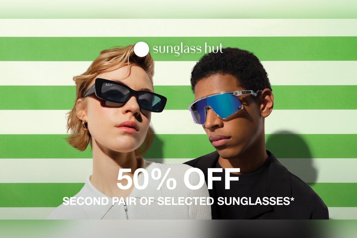 50% Off Second Pair of Sunglasses*