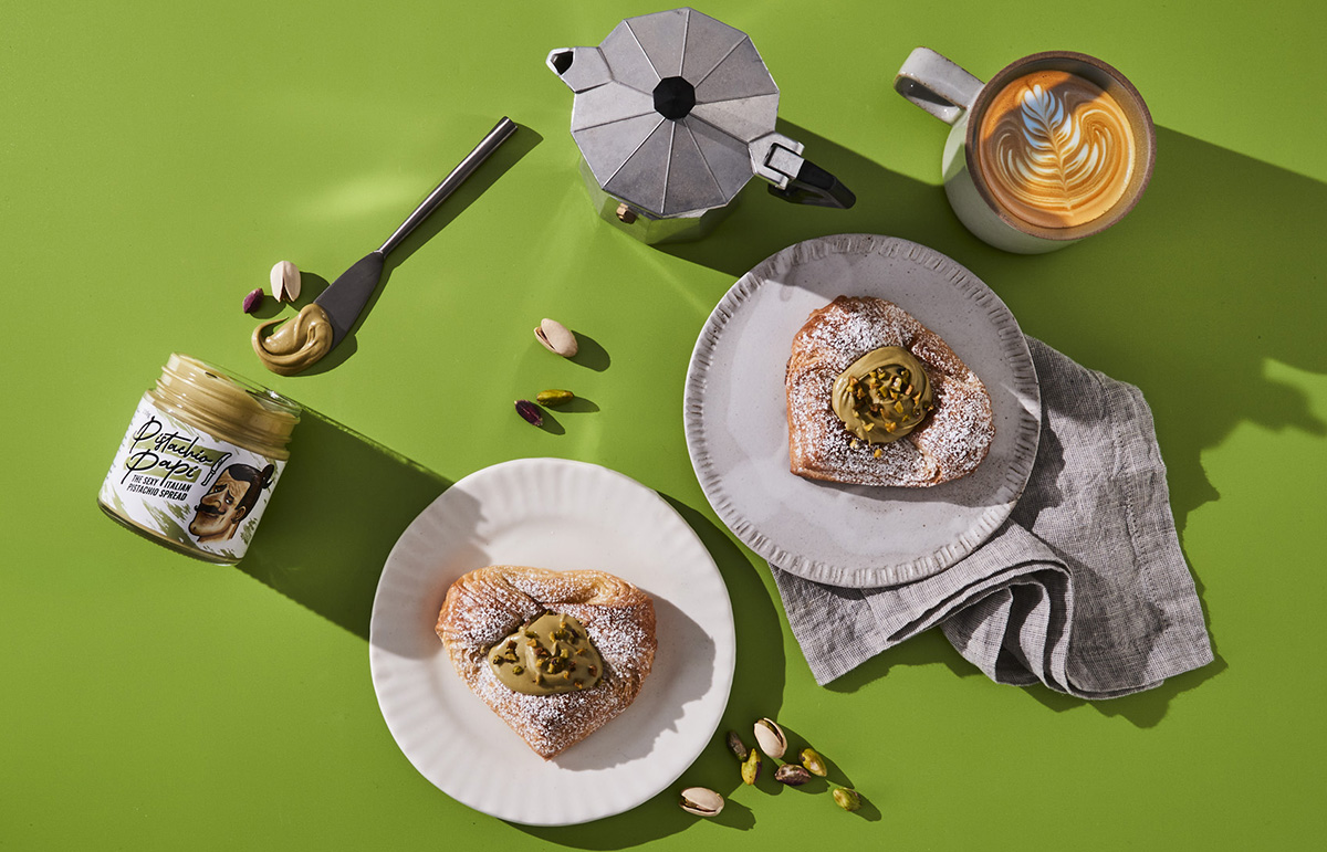 NEW limited time only Pistachio Danish