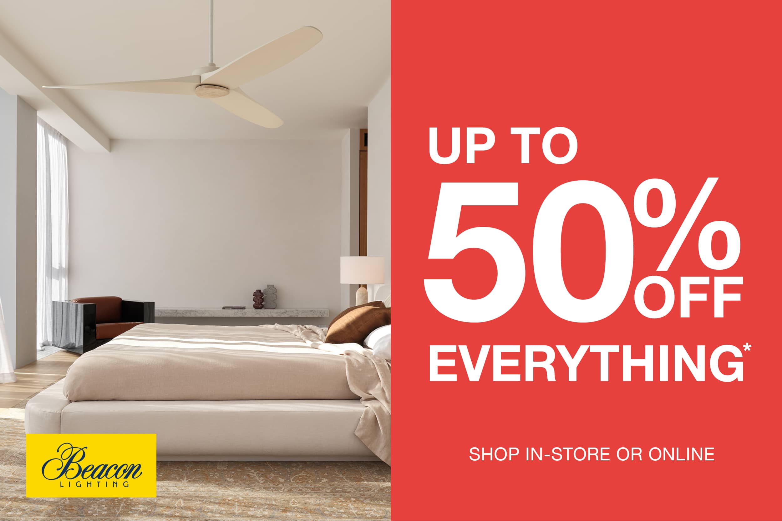 Beacon Lighting Up to 50% Off sale!