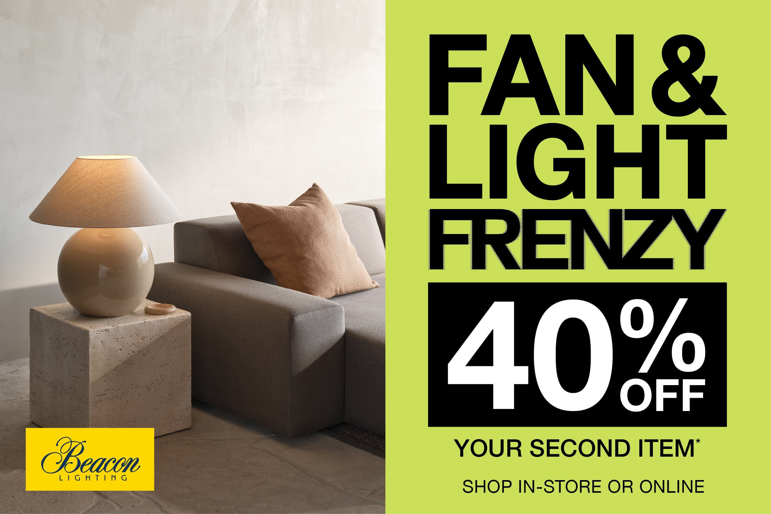 Beacon Lighting Fan & Light Frenzy!