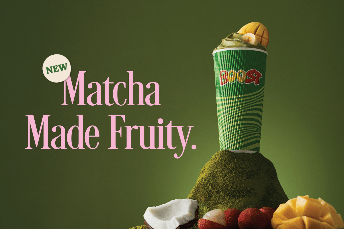 Boost is doing Matcha Your Way