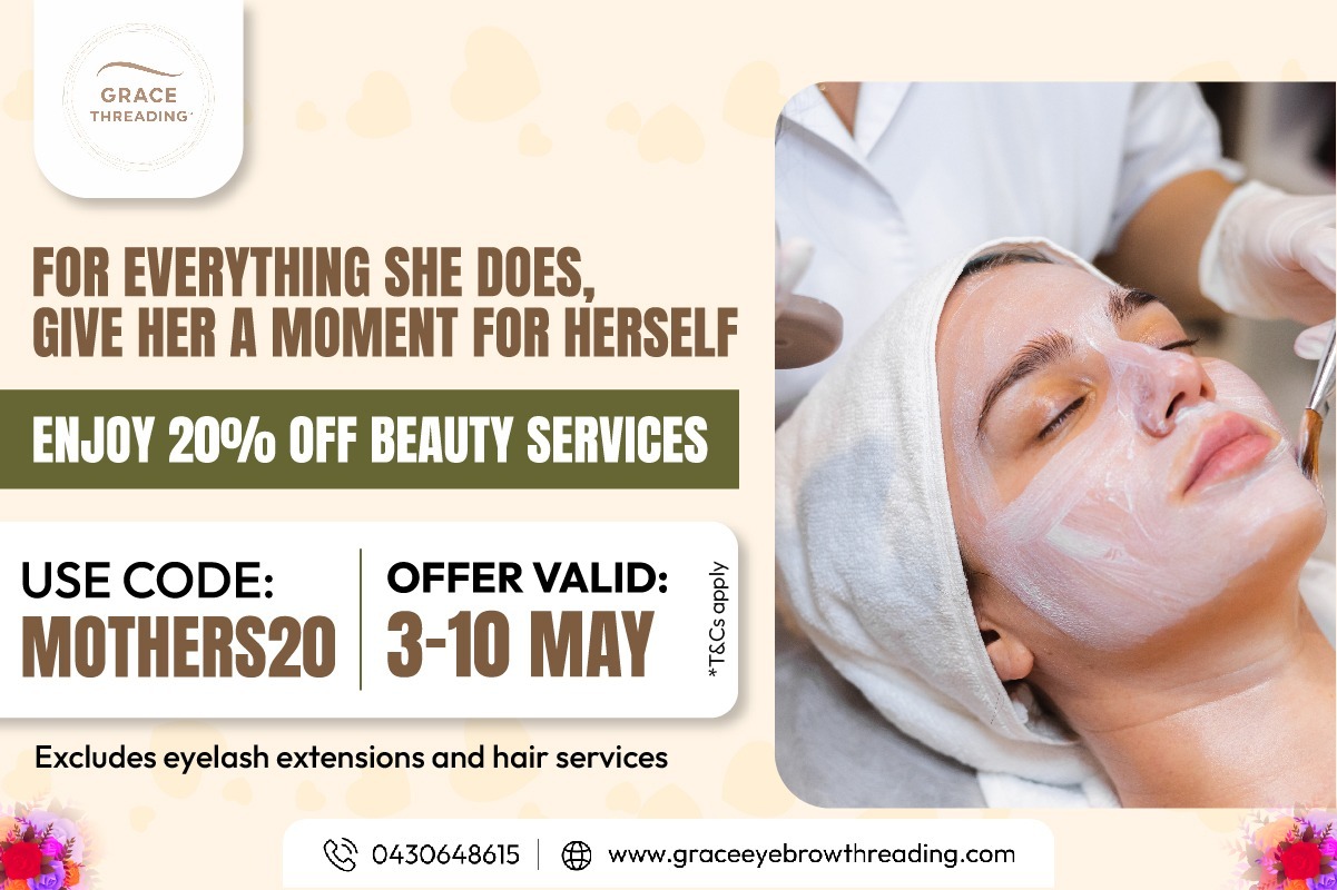 Treat Mum This Mother’s Day at Grace Threading
