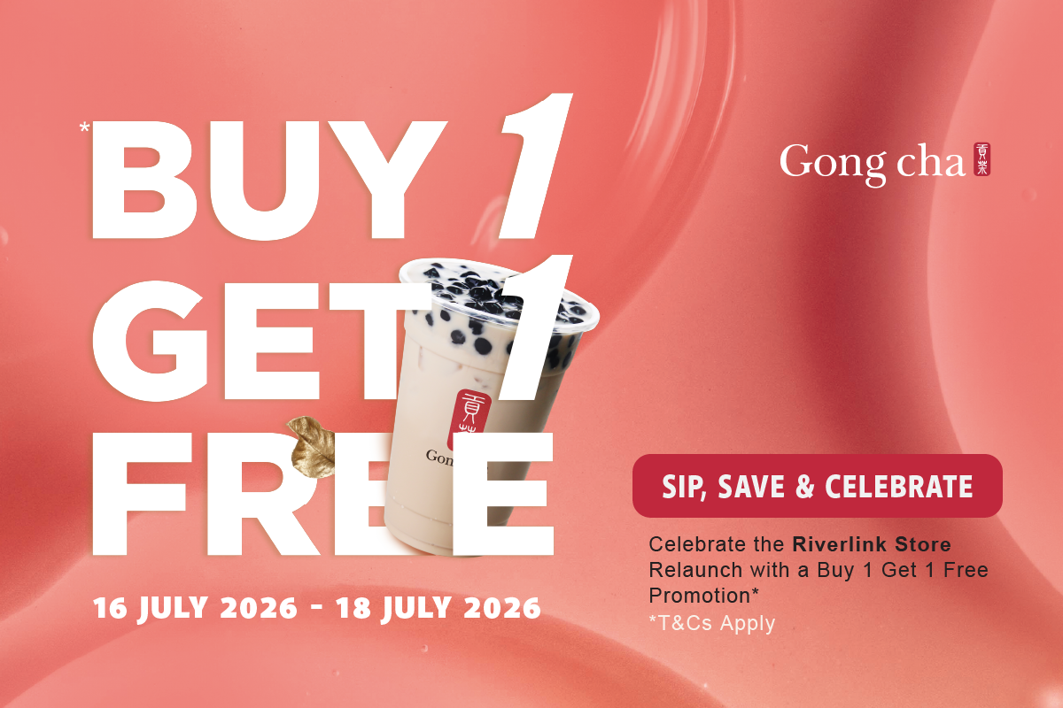 Buy 1, Get 1 free at Gong Cha