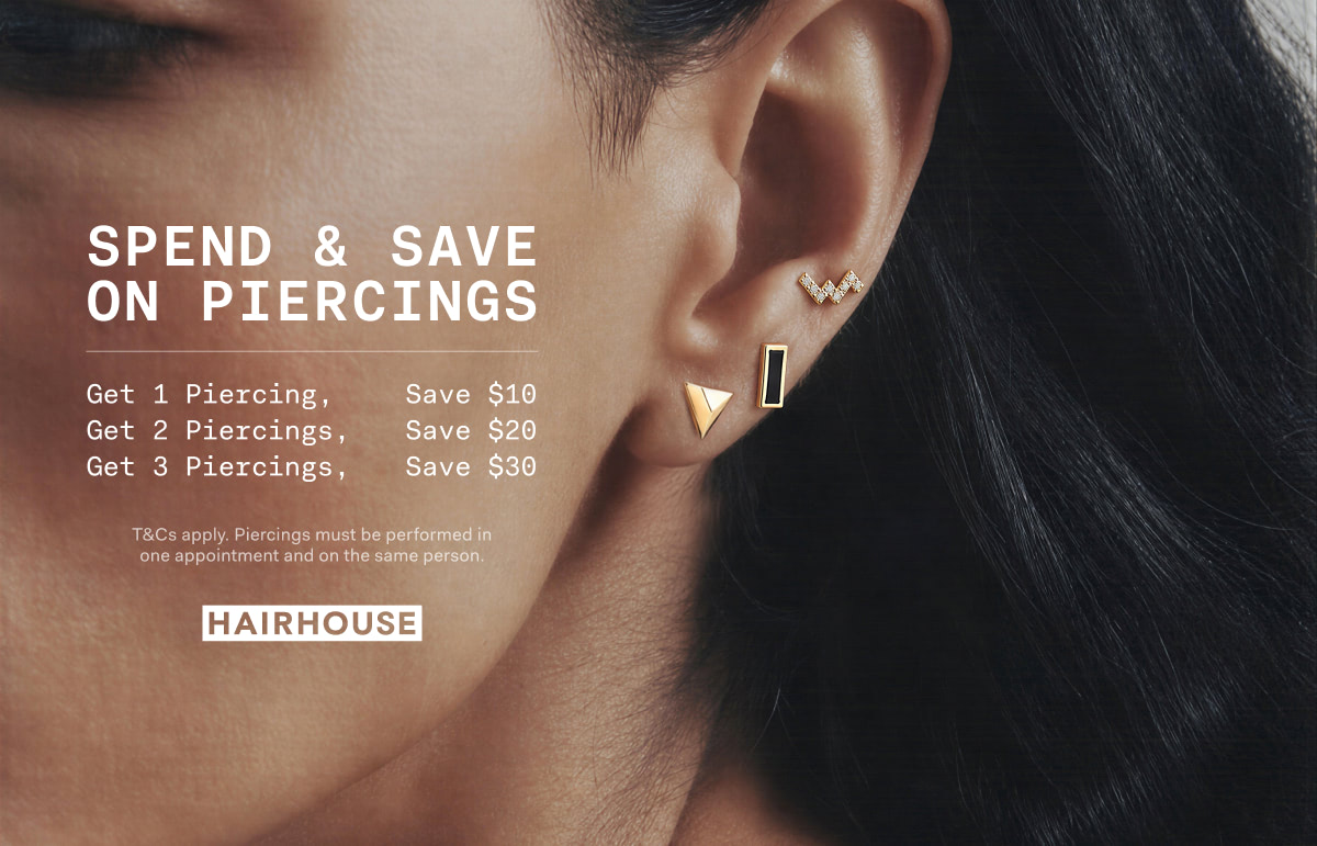 Spend & Save on Piercings