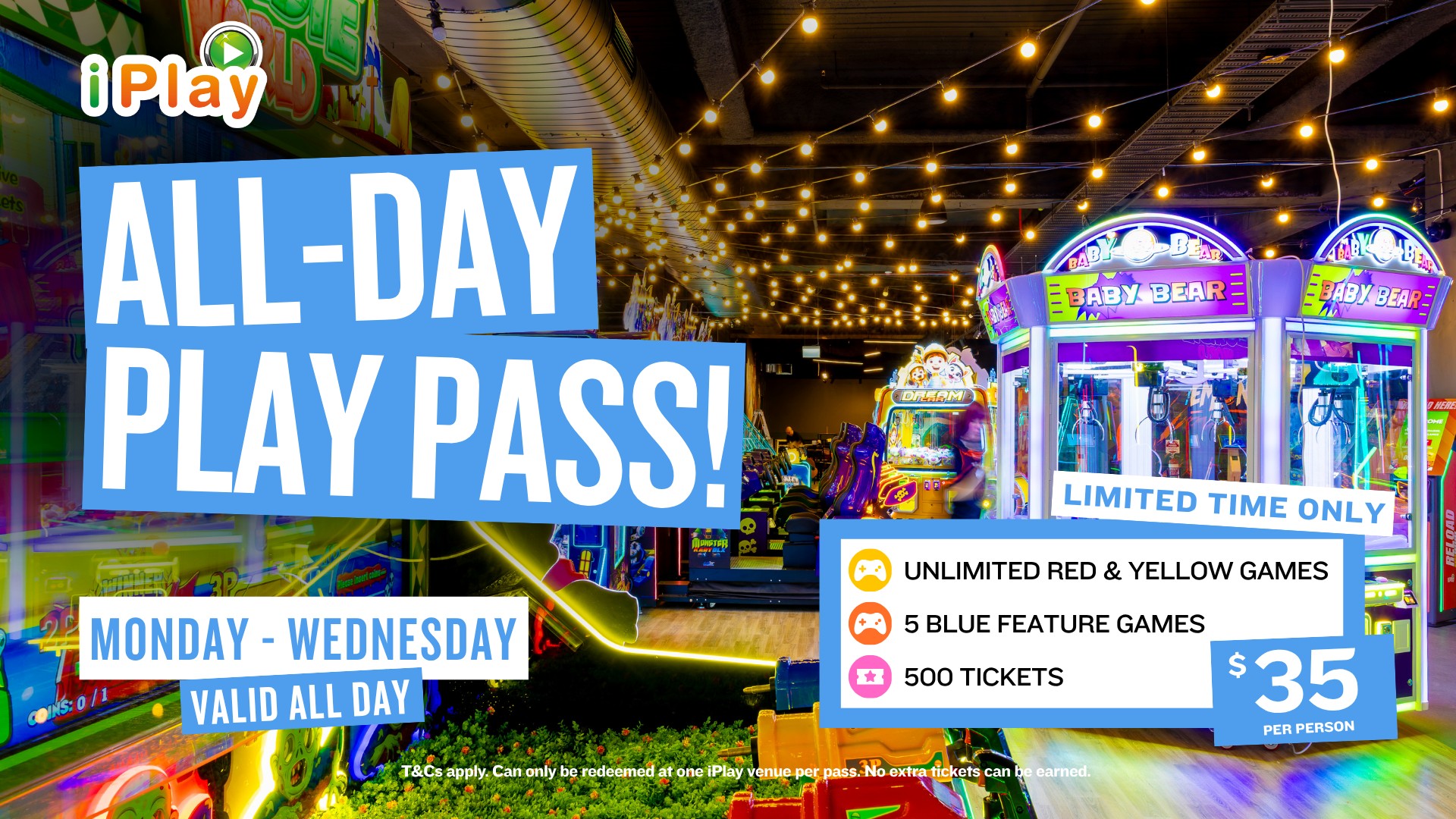 All-Day Play Pass at iPlay